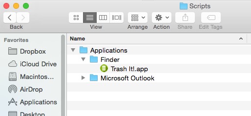 launchbar scripts folder