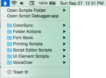 scripts menu bar